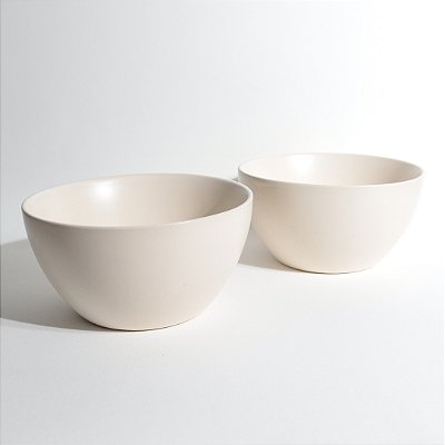 Jogo 2 bowls Granilite Marfim - Bon Gourmet