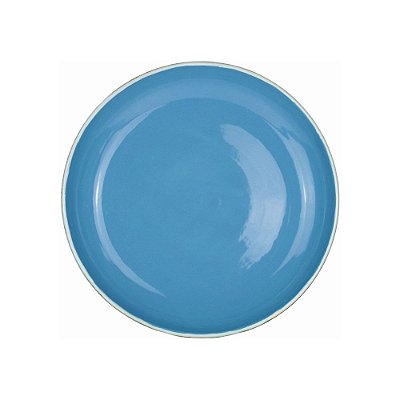 Prato Fundo 24cm Santorini Azul Feito À Mão La Casa Brasil