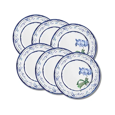 Jogo 6 Pratos Rasos 29cm Valência - Alleanza