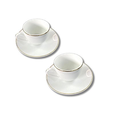 Jogo 2 Xícaras De Café Legacy Gold - L'Hermitage