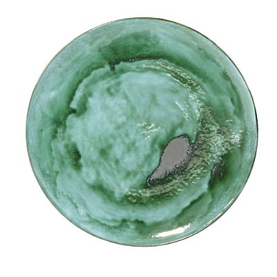 Prato Raso GG 31cm Jade - Feito à Mão - La Casa Brasil