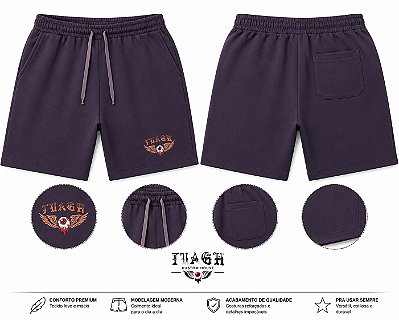 BERMUDA - TUAGH KUSTOM MOLETOM CINZA CHUMBO