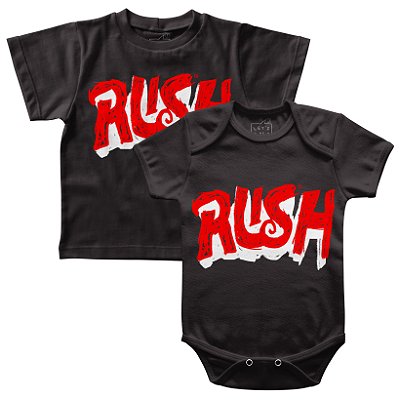 Estampa Limitada Rush - Camiseta ou Body - Cor Preta