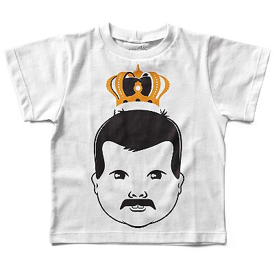 Camiseta Infantil Baby Freddie Mercury Baby, Let’s Rock Baby