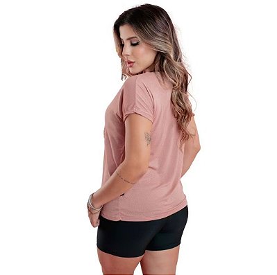 Blusa Dry Fit Poliamida Bege