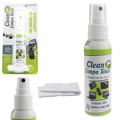 Limpa Telas Lcd e Notebook Implastec Clean Spray