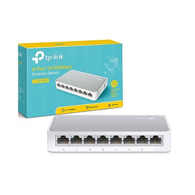 Switch TP-Link LS1008 8 portas 10/100 Mbps