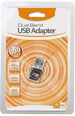 Adaptador Wireless dual band USB 600Mbps