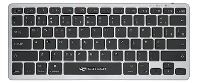 Teclado Bluetooth Recarregável K-BT50BK - C3tech