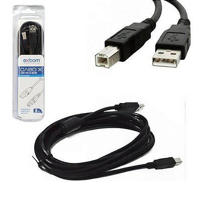 Cabo Usb 5 metros Exbom CBX-U2AMBM50