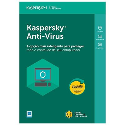 Kaspersky Anti-Virus - 3 PCS 1 ano (Digital)