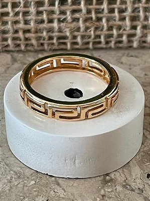 ANEL INSPIRAÇÃO VERSAGE ARO 20 NO BANHO OURO 18K