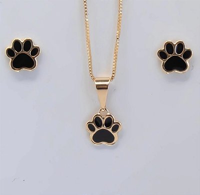 CONJUNTO PATINHA NO BANHO OURO18K
