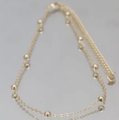 Choker bolinhas no banho ouro18k