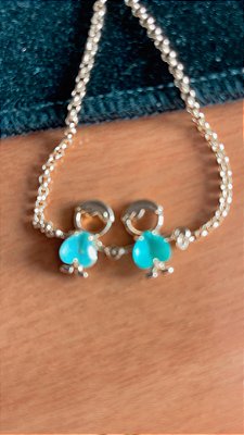 Pulseira 2 meninos no banho ouro18k