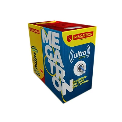 CABO CFTV 24AWG 4 PARES 300 METROS PRETO CAIXA