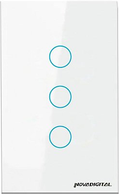 Instalação + Interruptor Smart Wifi Inteligente Touch 3 botões Lite BR 4x2