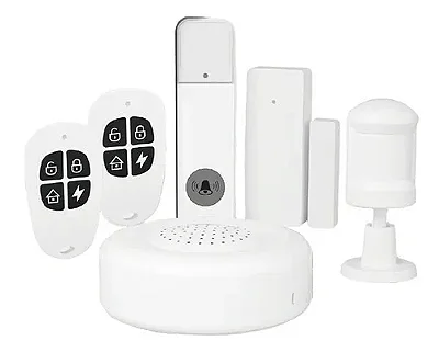 Kit Alarme Inteligente WiFi Alexa Google Sensor Porta Movimento