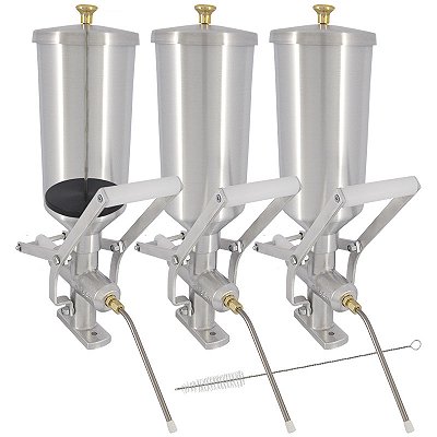 Kit 3 Doceira de Churros 2 Litros com Contrapeso (Recheadeira de Churros)