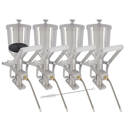Kit 4 Doceira de Churros 1 Litro com Contrapeso (Recheadeira de Churros)
