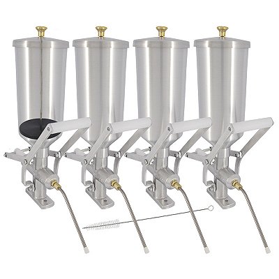 Kit 4 Doceira de Churros 2 Litros com Contrapeso (Recheadeira de Churros)