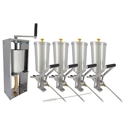 Kit Masseira de Churros com 4 Doceira de Churros 2 Litros (Recheadeira de Churros)