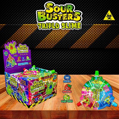 Kids Sour Busters Triplo Slime