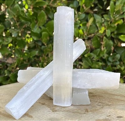 Bastão de Selenita Branca 10g – Limpeza Energética