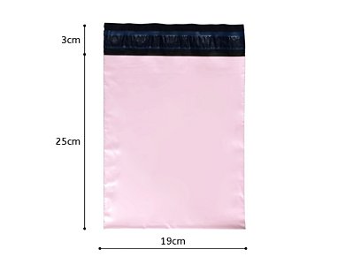 Envelope de Segurança 19x25 Colorido (Rosa Claro)