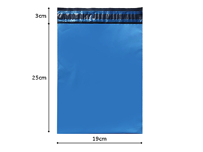 Envelope de Segurança 19x25 Colorido (Azul)