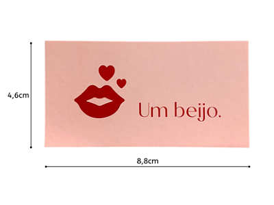 Cartão para Cliente - 5 unidades - Um beijo