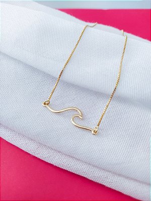Colar de Onda - Banhado a Ouro 18K