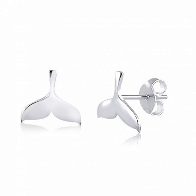 Brinco Cauda de Sereia Pequeno - Prata