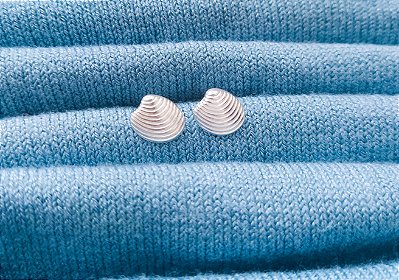 Brinco de concha - Prata 925