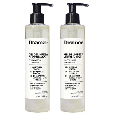 KIT 2 GEL DE LIMPEZA GLICERINADO 25%