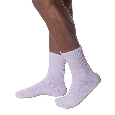 Meia Selene Esportiva Masculina Branca Tamanho 44 A 48