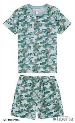 Pijama infantil camuflado verde - Malwee