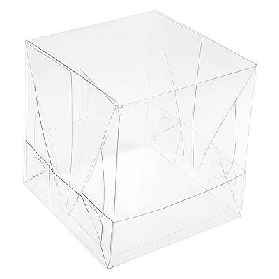 Caixa de Acetato PMB-6 Plástico (6 cm) (25un) Caixinha de Plástico Transparente