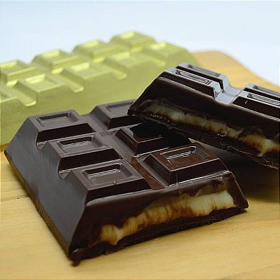 Forma para Chocolate com Silicone Barra de Chocolate Especial 300g Ref. 9664 BWB 1unid