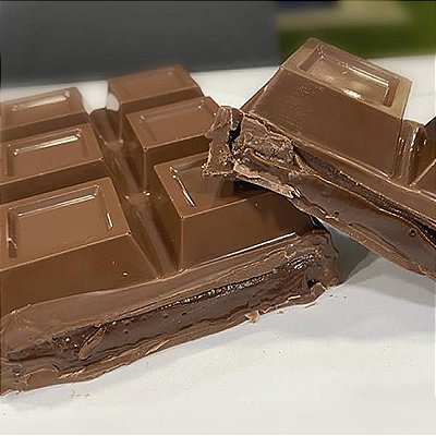 Forma para Chocolate Semiprofissional com Silicone Barra Para Rechear Grande 1kg 1000g Ref. 3647 BWB