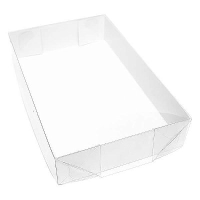 Caixa de Acetato TRP-113 (16.5x13x2.5 cm) (25un) Caixa Plástico Acetato e Papel