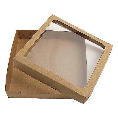 Caixa de Acetato KRP-326 Kraft (13x13x2.5 cm) (10un) Caixa para Embalagem