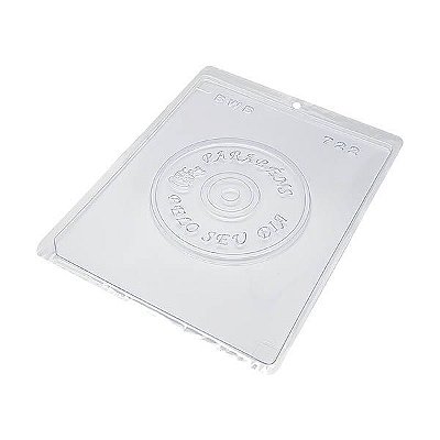 Forma para Chocolate CD Parabéns 75g Forma Simples Ref. 722 BWB 5unids
