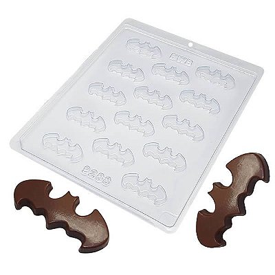 Forma para Chocolate Morcego do Batman 3g Forma Simples Ref. 9288 BWB 5unids