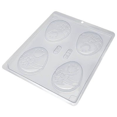 Forma para Chocolate Tablete Ovo 38g Forma Simples Ref. 215 BWB 5unids