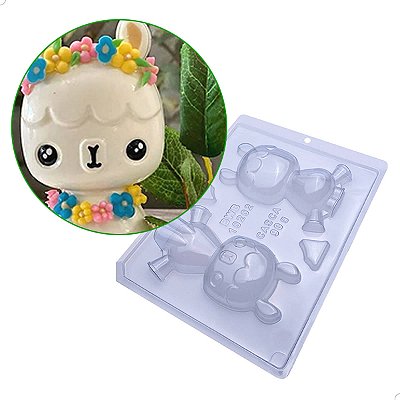 KIT (2un) Forma para Chocolate com Silicone lhama lama Camelo 230g cod 10202 BWB
