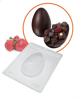 Forma para Chocolate com Silicone Ovo de Páscoa 250g Cod.49 BWB