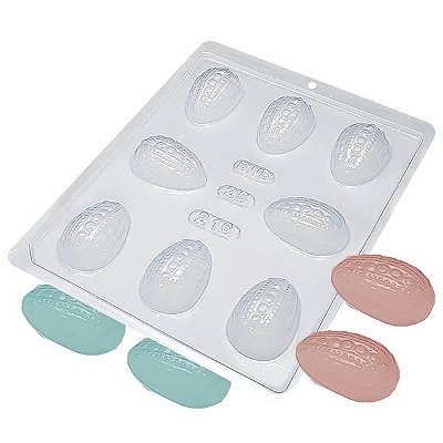 (5pçs) Forma para Chocolate Ovo Fantasia Pequeno 25g Forma Simples Ref. 216 BWB