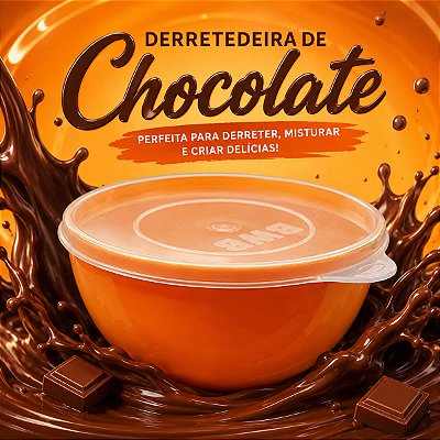 Derretedeira para Chocolate Média 930ml Mostarda Sólida Ref. 9614 BWB 1unid