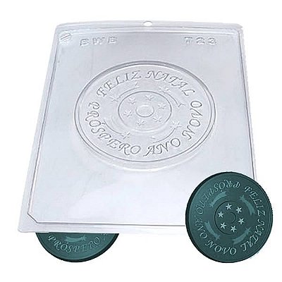 Forma para Chocolate CD Final de Ano 75g Forma Simples Ref. 723 BWB 5unids